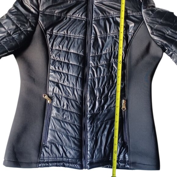 Nanette Lepore Black Puff Jacket size Large - Picture 4 of 7